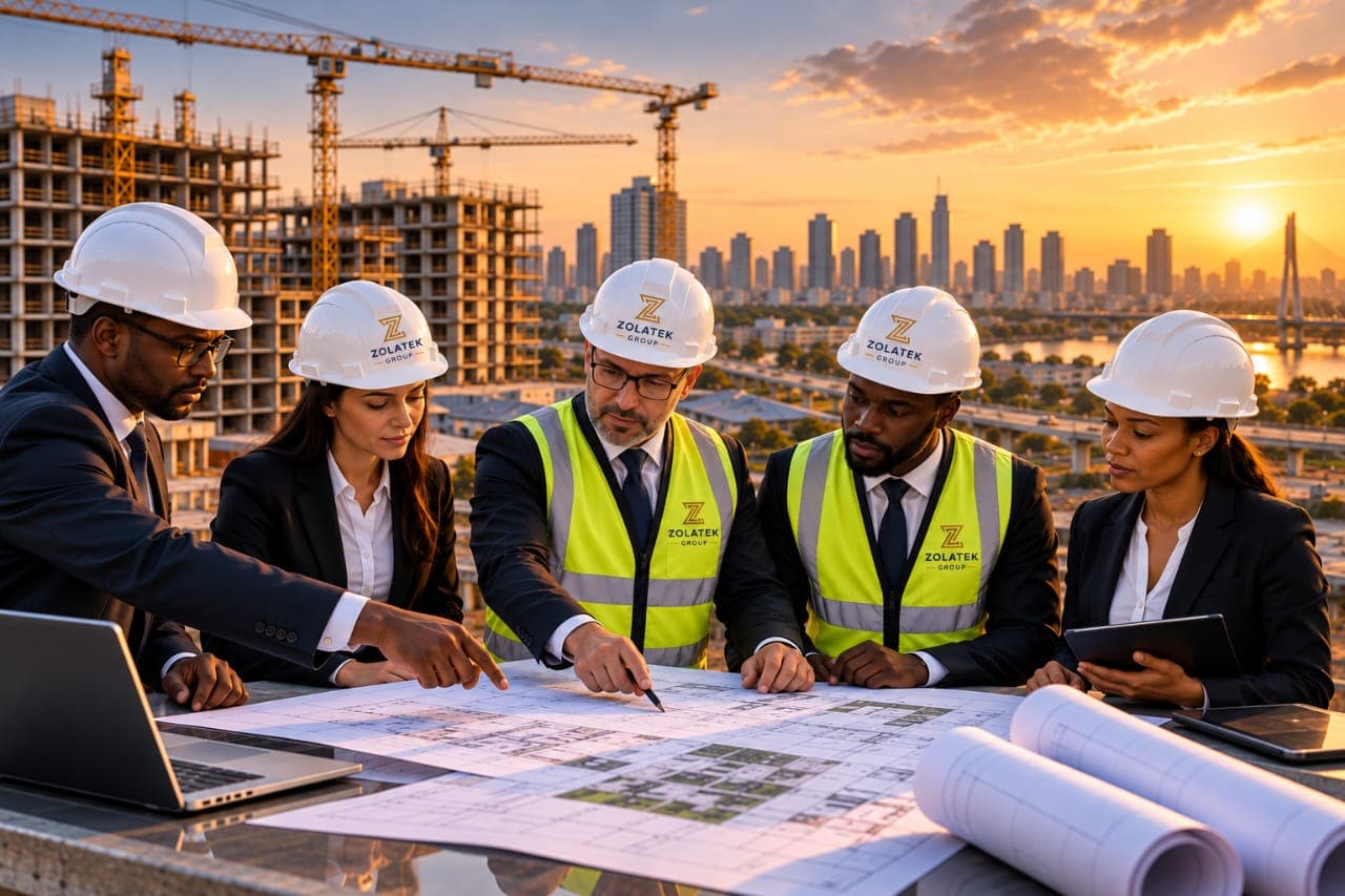 Zolatek Group team in a project discussion